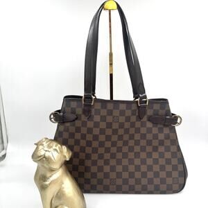 Louis Vuitton Batignolles Damier Ebene Shoulder Bag Tote GHW CoA Authentic